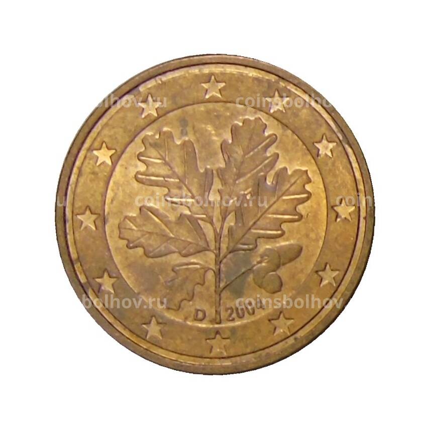 Монета 5 евроцентов 2004 года D Германия
