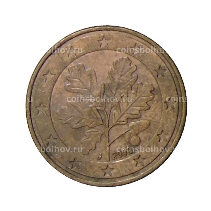Монета 5 евроцентов 2002 года J Германия