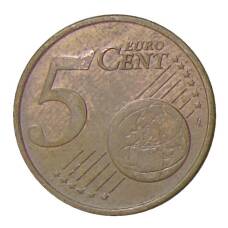 Монета 5 евроцентов 2002 года J Германия (реверс)