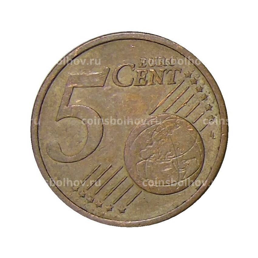 Монета 5 евроцентов 2002 года J Германия (вид 2)