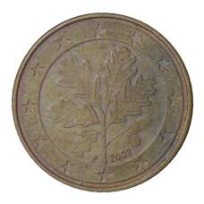 Монета 5 евроцентов 2002 года F Германия (аверс)