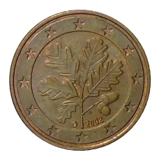Монета 5 евроцентов 2002 года D Германия (аверс)
