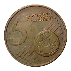 Монета 5 евроцентов 2002 года D Германия (реверс)