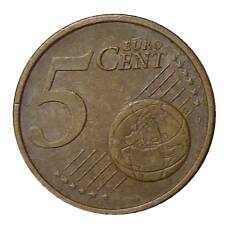 Монета 5 евроцентов 2002 года J Германия (реверс)
