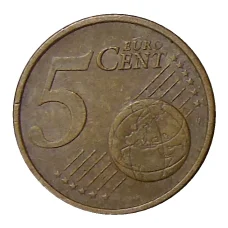 Монета 5 евроцентов 2002 года J Германия (реверс)