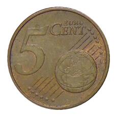 Монета 5 евроцентов 2002 года D Германия (реверс)