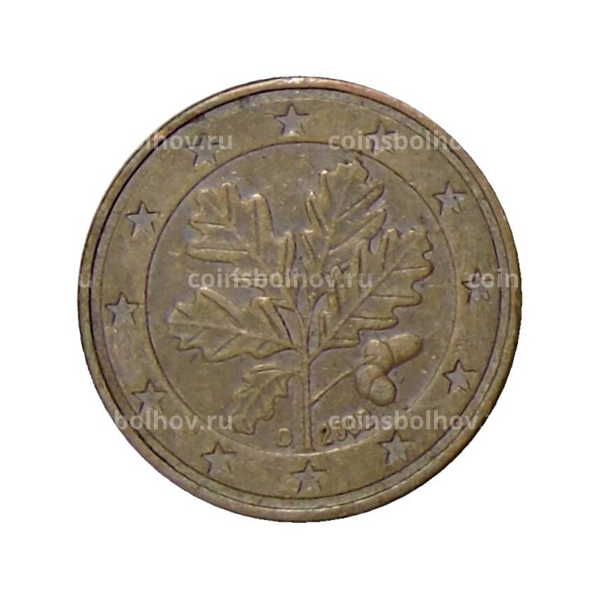 Монета 5 евроцентов 2002 года D Германия