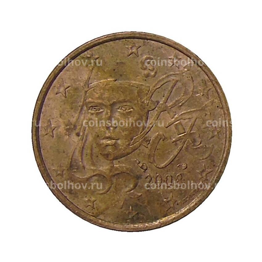Монета 5 евроцентов 2008 года Франция