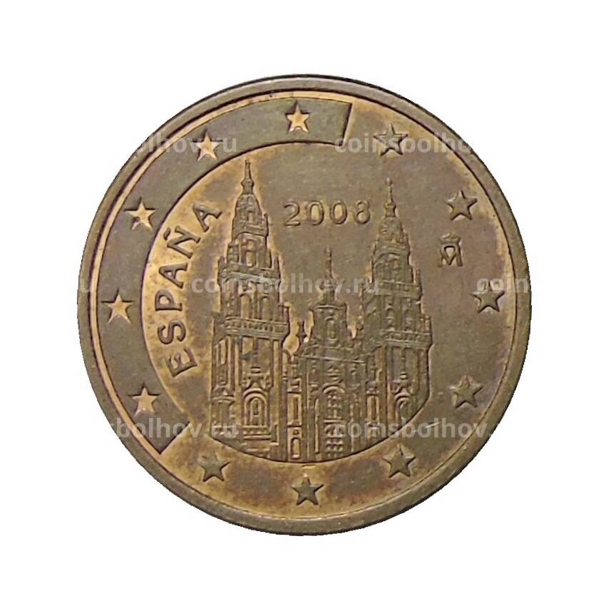 Монета 5 евроцентов 2008 года Испания