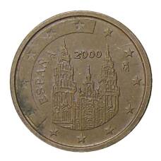 Монета 2 евроцента 2000 года Испания (аверс)