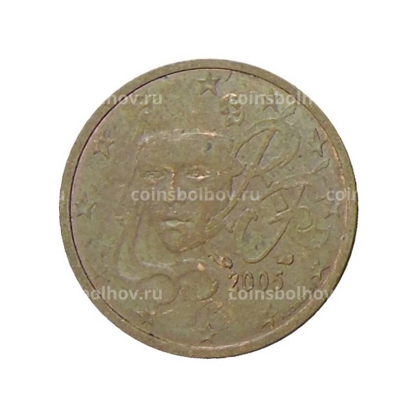 Монета 2 евроцента 2005 года Франция