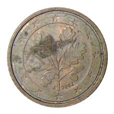 Монета 2 евроцента 2003 года F Германия (аверс)