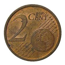 Монета 2 евроцента 2002 года F Германия (реверс)