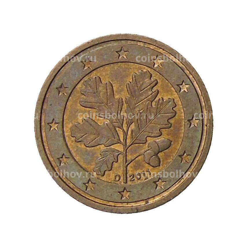 Монета 2 евроцента 2011 года D Германия