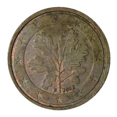 Монета 2 евроцента 2002 года F Германия (аверс)