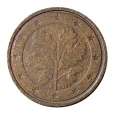 Монета 2 евроцента 2002 года F Германия (аверс)