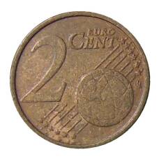 Монета 2 евроцента 2002 года F Германия (реверс)