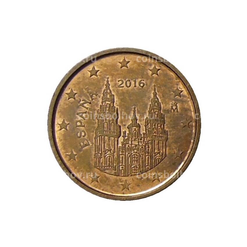 Монета 1 евроцент 2016 года Испания