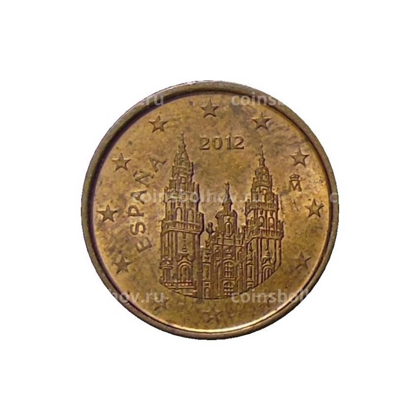 Монета 1 евроцент 2012 года Испания