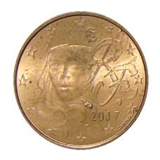 Монета 1 евроцент 2017 года Франция (аверс)