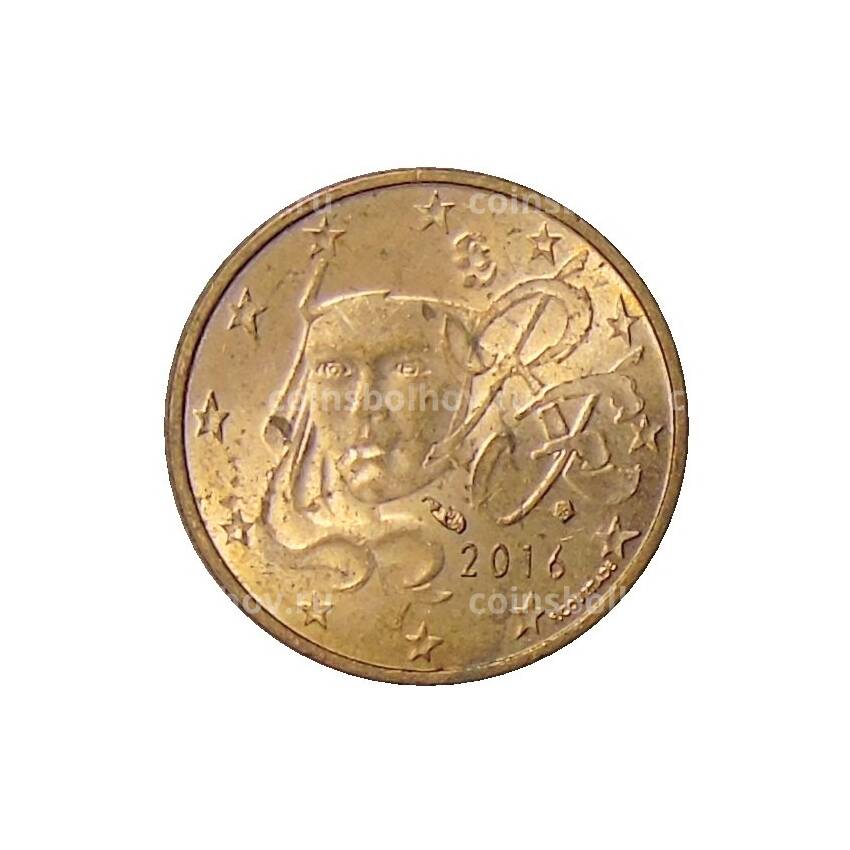 Монета 1 евроцент 2016 года Франция