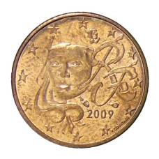 Монета 1 евроцент 2009 года Франция (аверс)