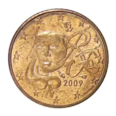 Монета 1 евроцент 2009 года Франция (аверс)