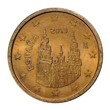 Монета 1 евроцент 2013 года Испания (аверс)