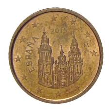 Монета 1 евроцент 2015 года Испания (аверс)
