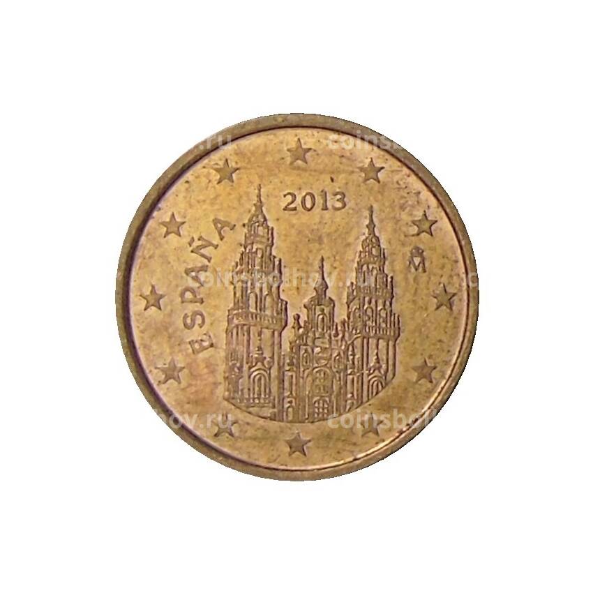 Монета 1 евроцент 2013 года Испания