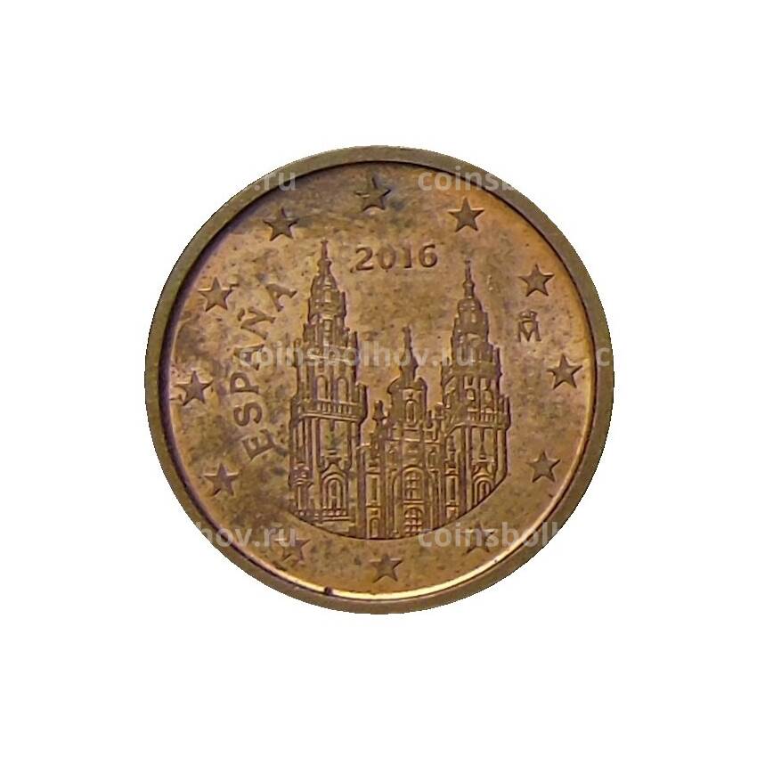 Монета 1 евроцент 2016 года Испания