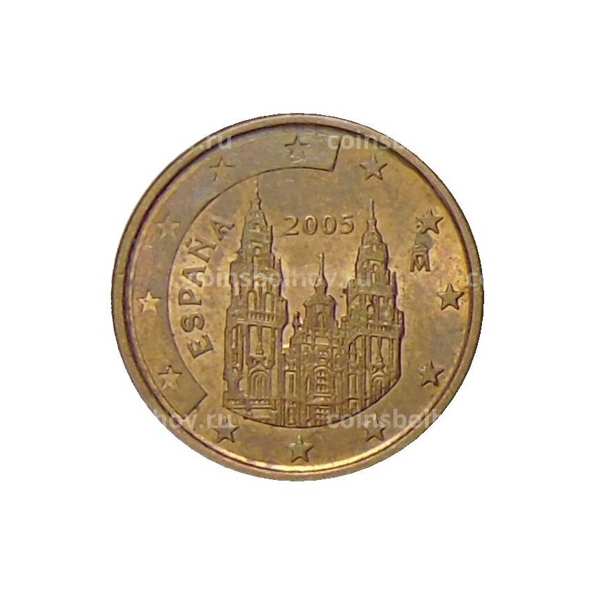 Монета 1 евроцент 2005 года Испания