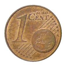 Монета 1 евроцент 2017 года Испания (реверс)