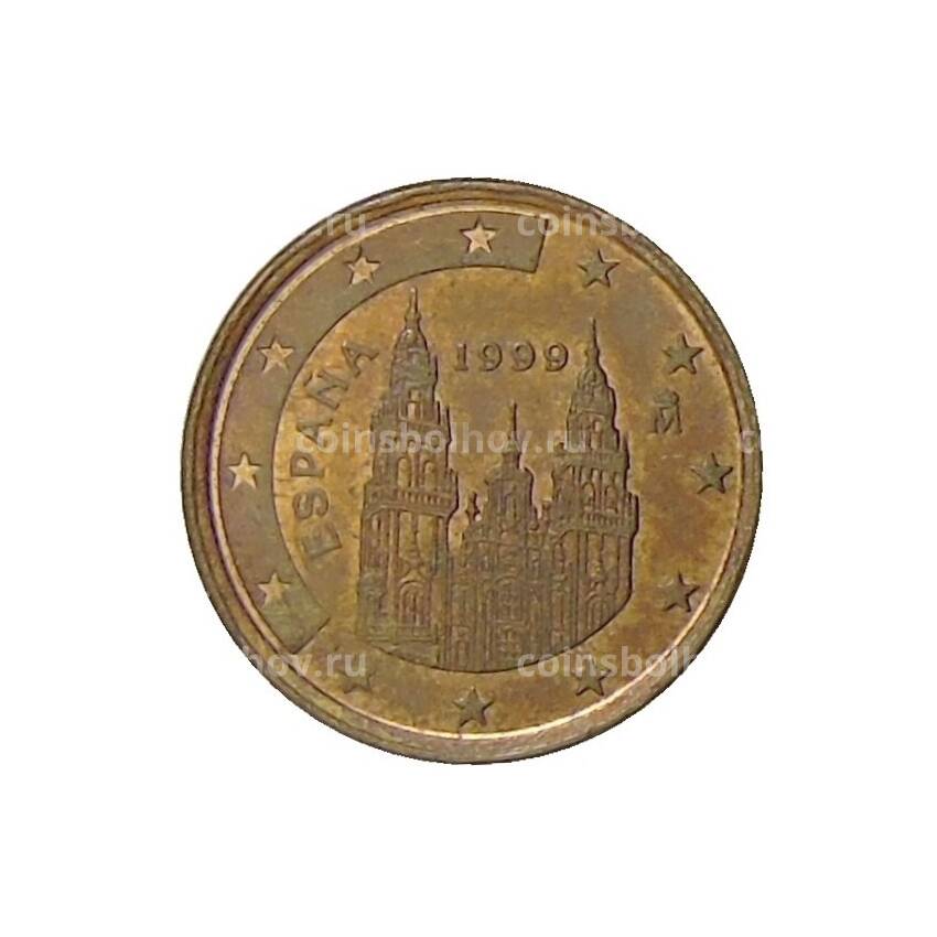 Монета 1 евроцент 1999 года Испания