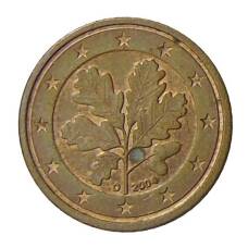 Монета 1 евроцент 2004 года D Германия (аверс)