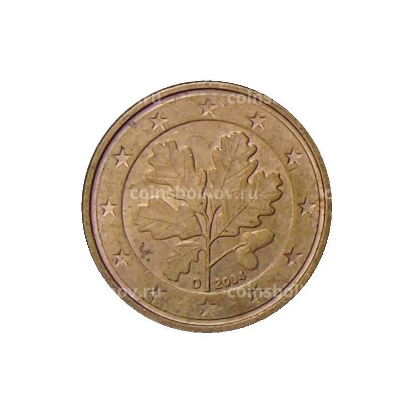 Монета 1 евроцент 2004 года D Германия