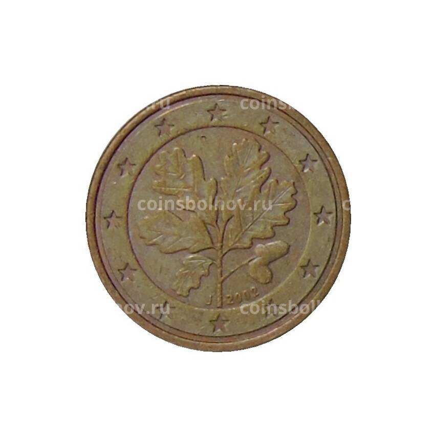 Монета 1 евроцент 2002 года J Германия