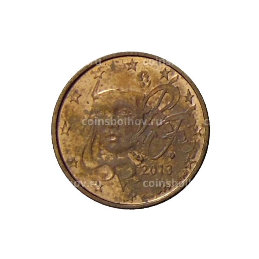 Монета 1 евроцент 2013 года Франция