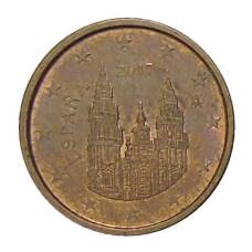 Монета 1 евроцент 2017 года Испания (аверс)