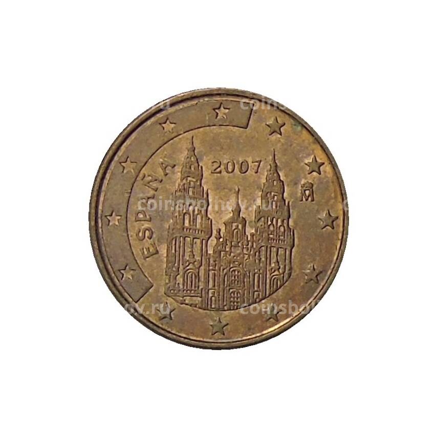 Монета 1 евроцент 2007 года Испания