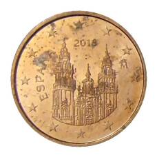 Монета 1 евроцент 2018 года Испания (аверс)