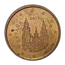 Монета 1 евроцент 2013 года Испания (аверс)