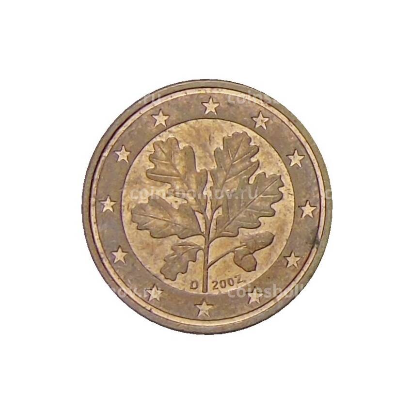 Монета 1 евроцент 2002 года D  Германия