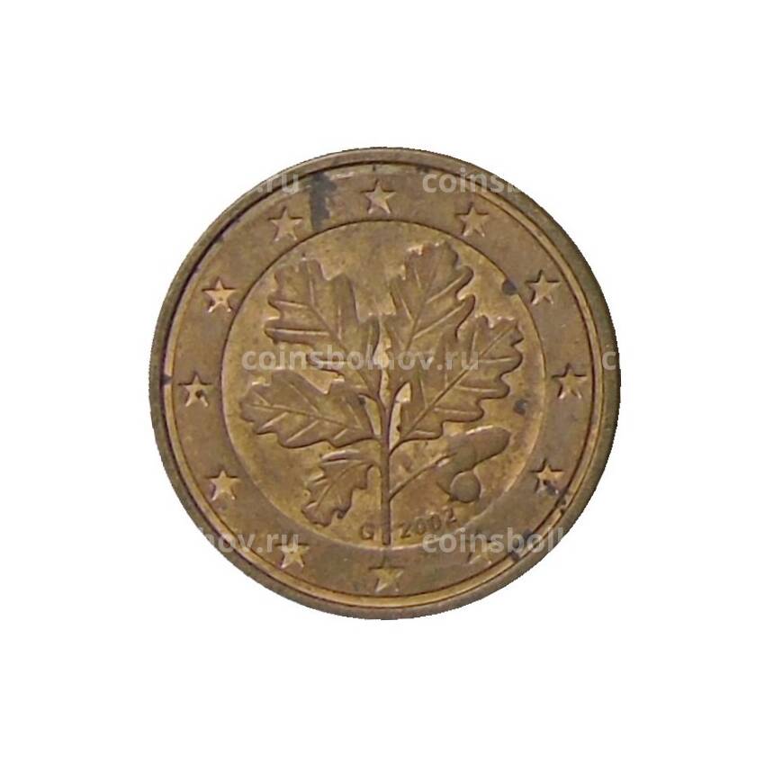 Монета 1 евроцент 2002 года G Германия