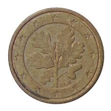 Монета 1 евроцент 2002 года J Германия (аверс)