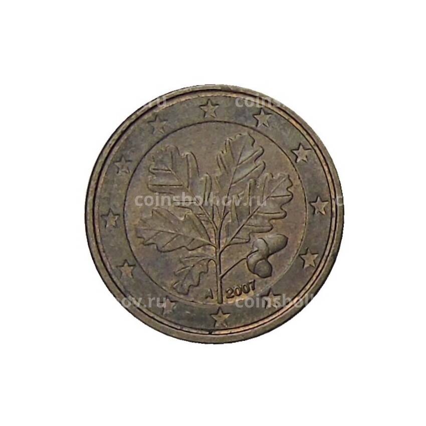 Монета 1 евроцент 2007 года A Германия