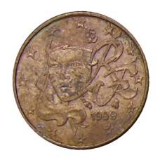 Монета 1 евроцент 1999 года Франция (аверс)