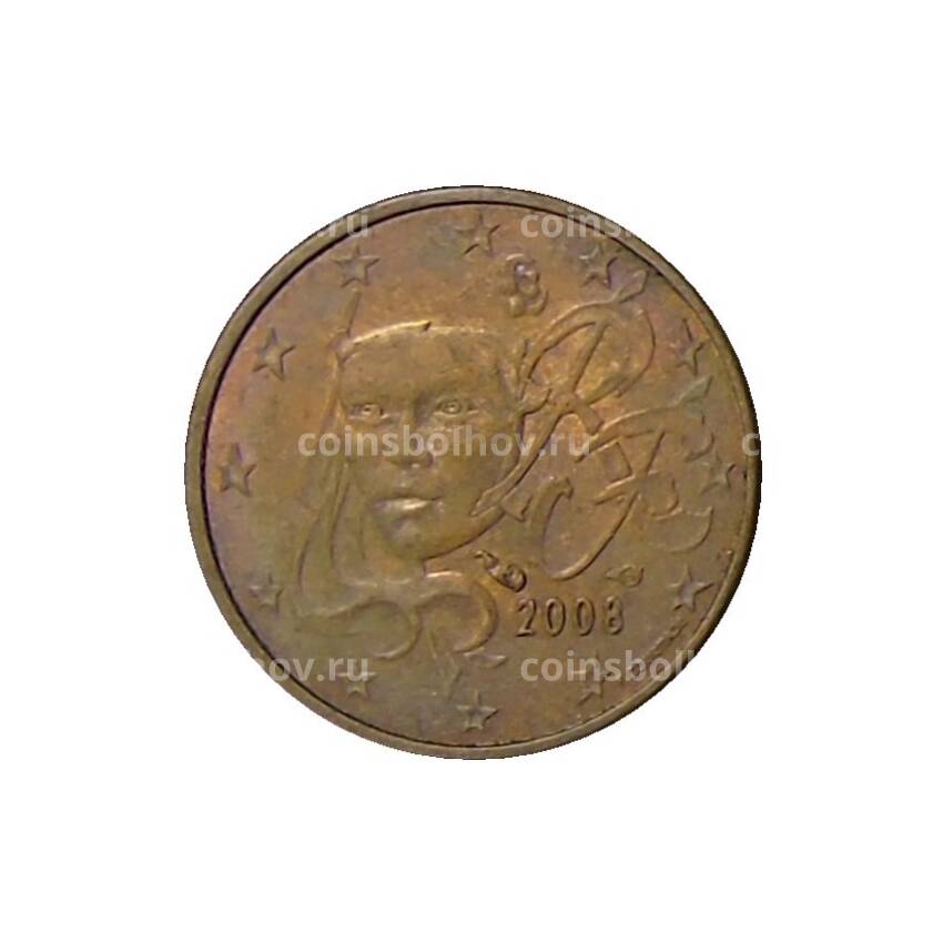Монета 1 евроцент 2008 года Франция