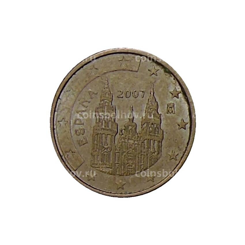 Монета 1 евроцент 2007 года Испания