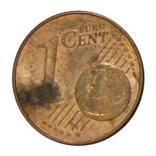 Монета 1 евроцент 2017 года Испания (реверс)